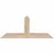 Ekena Millwork Portland Smooth Timber Gable Bracket, Douglas Fir, 36"W x 15"H x 1 1/2"D x 3 1/2"F, 10/12 Pitch GBW036X15X0204POR00SDF - alternate 1